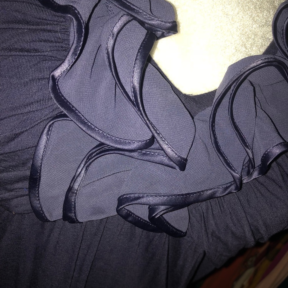 NWOT Purple Ruffle Halter Top - Picture 2 of 5